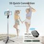 Selfie Stick Tripod with Fill Light, Tupwoon Extendable Selfie Stick 41 Inch and Flexible Phone Tripod Stand with Wireless Remote AVAILABLE IN WHITE OR BLACK (FREE SHIPPING) Image 6