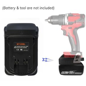 Battery Adapter Converter USB Charger for Makita Converter 18V Lithium Ion Battery BL1830 BL1860 BL181 To For Milwaukee