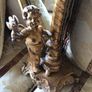 Antique Harp Shaped Tabletop Mirror Image 4