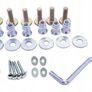 2 x Bed Lift Mechanism Kit, Bed Lifting Set Storage, Hinges Sofa Bed Space Saving Storage Image 5