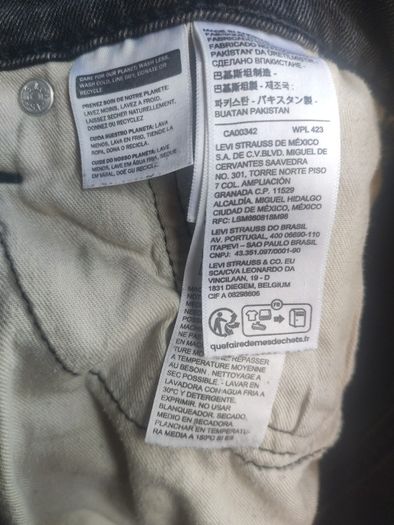 Levi's 512 Lo-Ball  Jeans Grey/Black W31 L34