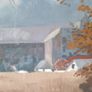"Gethsemany Trappist Monastery".Impressionist Oil  Painting on Canvas. Image 5