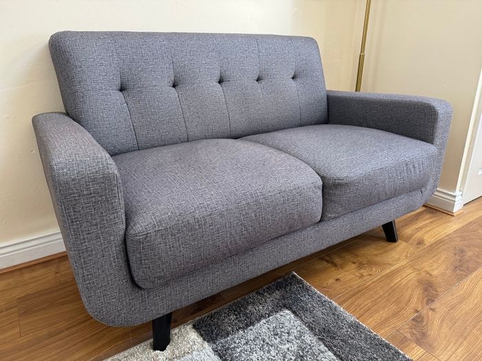 2-Seater Light Grey Sofa
