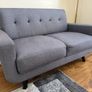 2-Seater Light Grey Sofa Image 3