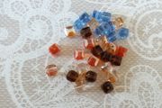 Square glass Beads