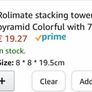 Rainbow stacking toys Image 6