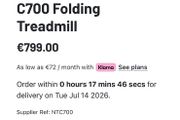 Nordic track folding treadmill