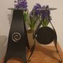 Pair of Tall Metal Candle Holders Image 5