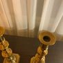 Solid brass candle holders Image 3