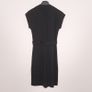 Banana Republic Black Belted Cap Sleeve 100% Wool Workwear Sheath Dress Size S Image 8