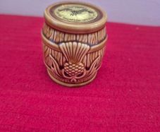 Vintage Beneagles Scotch Whisky Miniature Barrel Decanter 1970s