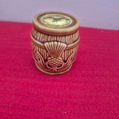 Vintage Beneagles Scotch Whisky Miniature Barrel Decanter 1970s