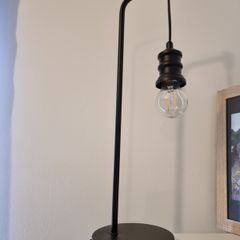Industrial minimalist table lamp