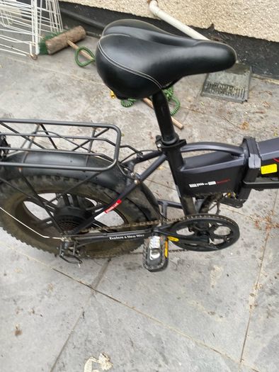 Electric enguie folding bike