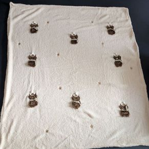 NEXT The Highland Cow Applique Fleece Throw