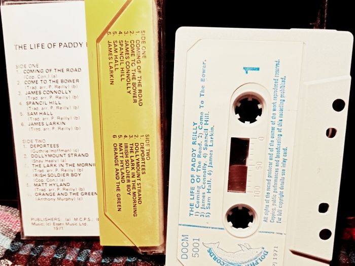 1971. Paddy Reilly. The Life Of Paddy Reilly.  Cassette Tape.