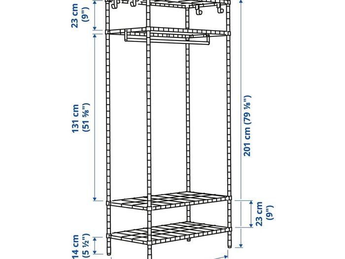 Ikea wardrobe / shelving unit