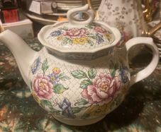 Vintage china teapots postage available