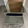 Mirror Glass nesting side tables (metal) Image 3