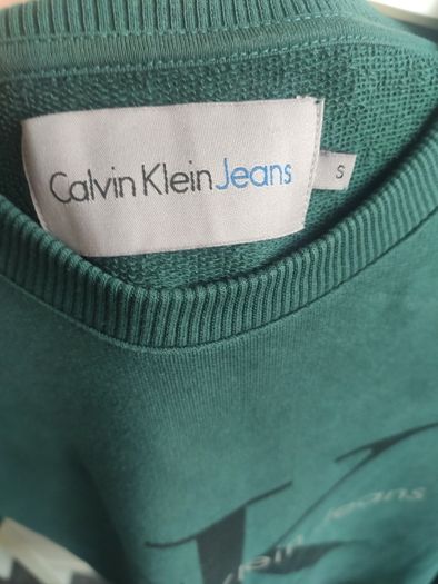 Calvin Klein Jeans Monogram Sweatshirt / Jumper Green Size S