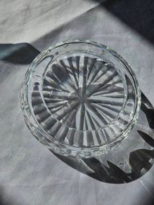 Vintage crystal ashtray