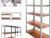 Galvanized metal shelf 875kg 5 Baldas 180x90x40cm Ideal garage