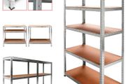 Galvanized metal shelf 875kg 5 Baldas 180x90x40cm Ideal garage