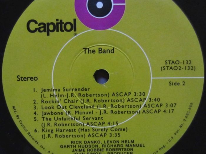 The Band - The Band Limited Edition Reissue Vinyl LP