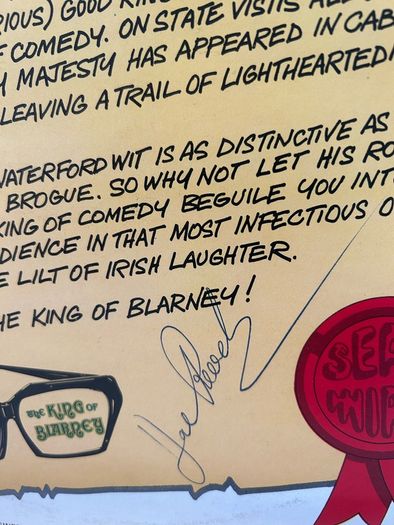 Hal Roach Irish Comedian Record and SIGNED sleeve