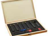 12 Pieces Indexable Turning Tool Set 16x16 mm 115 mm