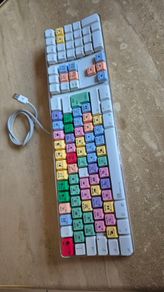 Apple A1048 USB Keyboard QWERTY | Logickeyboard Logic Pro / Studio Multicolor