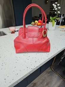 Genuine John Rocha Red leather handbag
