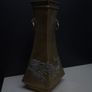 Vintage Chinese Bronze Dragon Vase 23cm Image 3