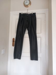 Black Leather Trousers M/F S32