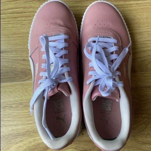 Pink puma trainers