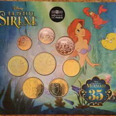 France Brilliant Uncirculated Euro Coin Set 2024 - Disney - Little Mermaid 35th