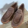 ECCO Metropole London Suede Loafers 10.5 Image 5