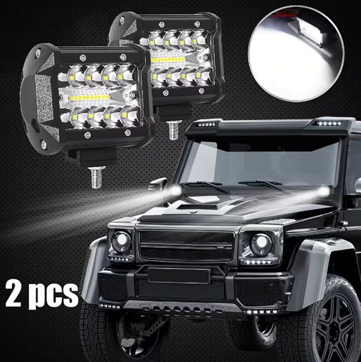 2pcs 10.16cm Automobile Light Bar 12V High-Brightness Combination Light 20LED Ultra-Bright Lighting
