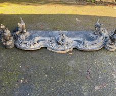 Antique fireplace fender