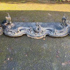 Antique fireplace fender