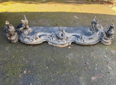 Antique fireplace fender