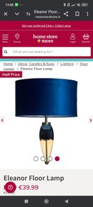 Navy Lampshade x2