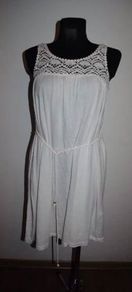 H&M lovely white summer dress size UK10 EUR38 Postage included