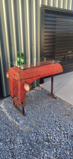 Vintage Tractor Bonnet Table