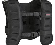 11 lb Weighted Vest  Breathable Neoprene, Adjustable Straps, Reflective Strips 16.9 x 13 in, Black