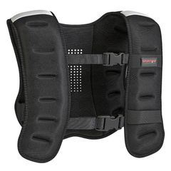 11 lb Weighted Vest  Breathable Neoprene, Adjustable Straps, Reflective Strips 16.9 x 13 in, Black