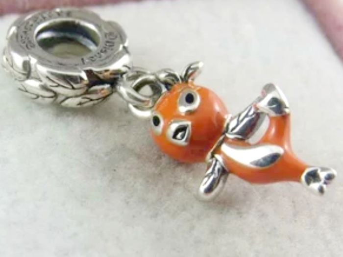 Pandora Disney Parks Epcot Red Bird - Parks Exclusive Charm