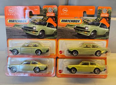 Green Opel Kadett C GT 1975 Matchbox 2024 Brand New Short Card