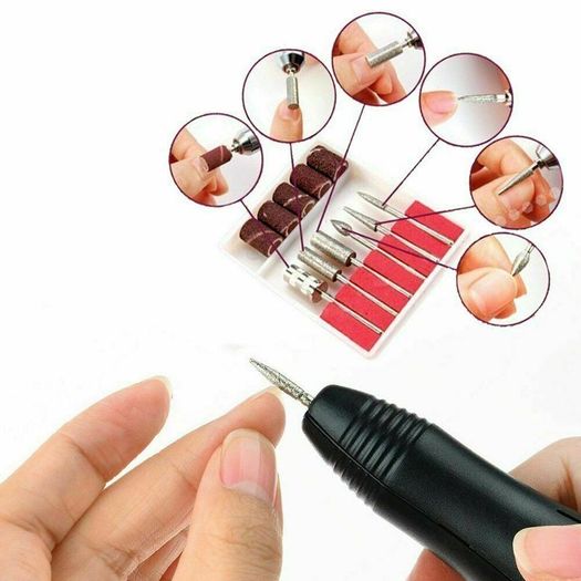 Electric Nail-File Drill Portable Professional Manicure Pedicure Machine Set Kit