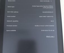 Kindle Paperwhite Signature Edition (12th Generation, 32GB) Excellent Condition